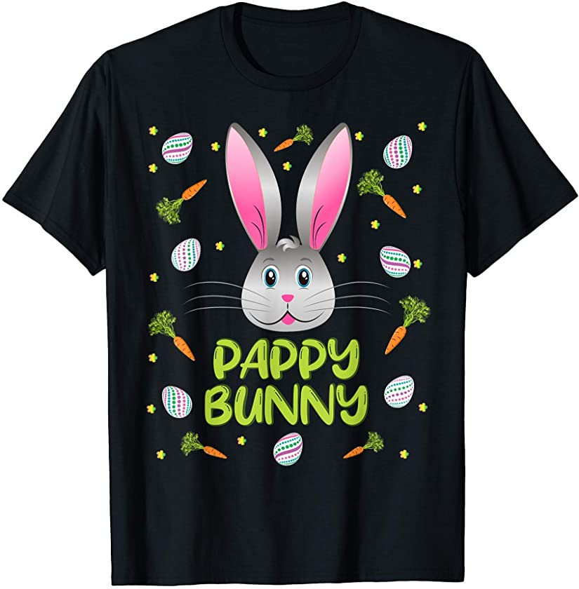 Mens Pappy Bunny Easter Rabbit Family Matching Party T-Shirt