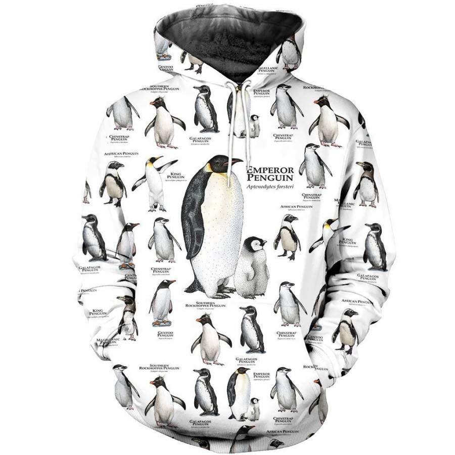 Penguins Of The World Art Shirts And Shorts 3D Print For Men For Girls