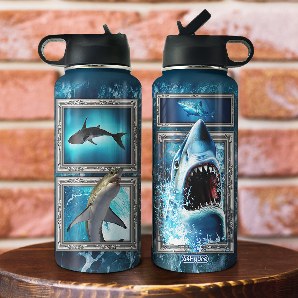 Shark Tha0211022 Stainless Steel Bottle With Straw Lid