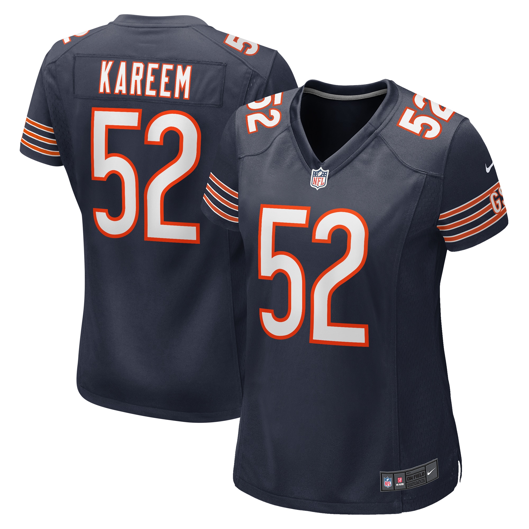 Khalid Kareem Chicago Bears Women's Team Game Jersey – Navy 2