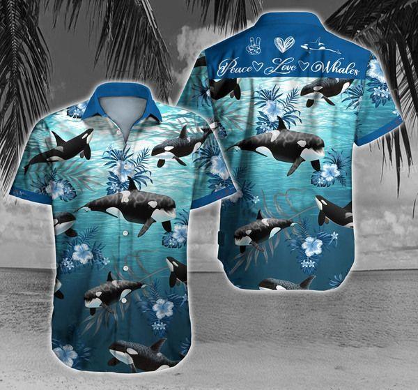 Whale Hawaii Shirt Unisex Full Size Adult Colorful Ha103602