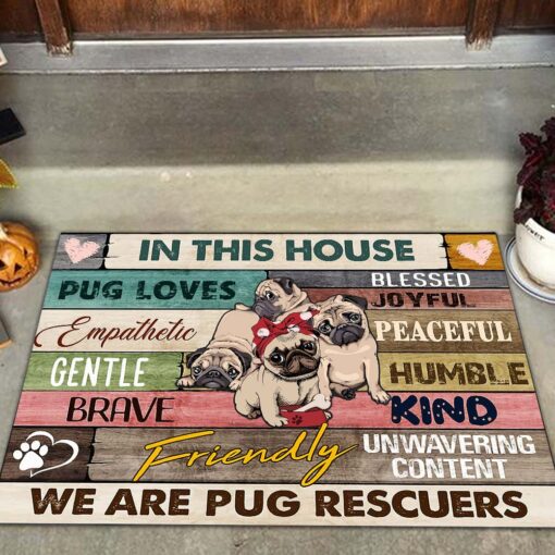 In This House We Are Bug Rescuers Doormat Dm8 All Over Printed