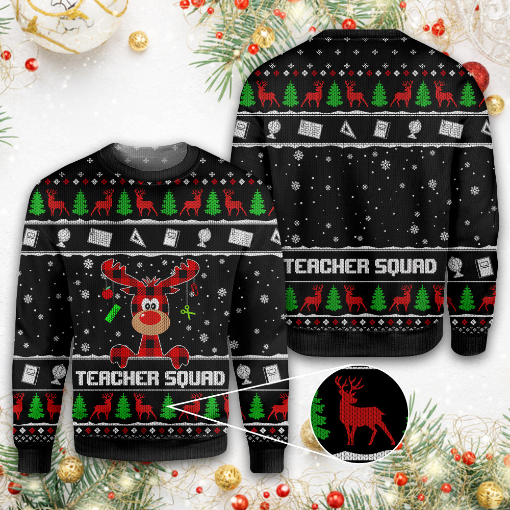 Teacher Squad Ugly Sweater