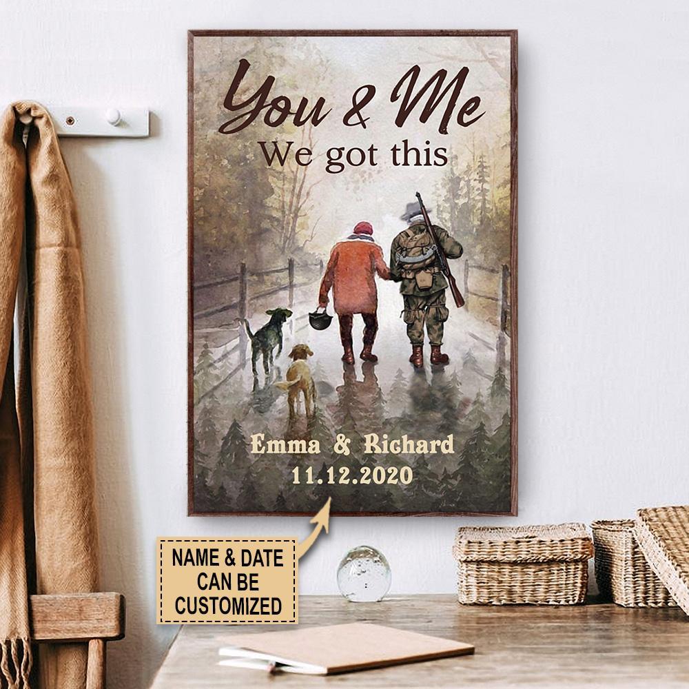 Aeticon Gifts Personalized Veteran You And Me We Got This Canvas Mom Dad Gift Home Decor