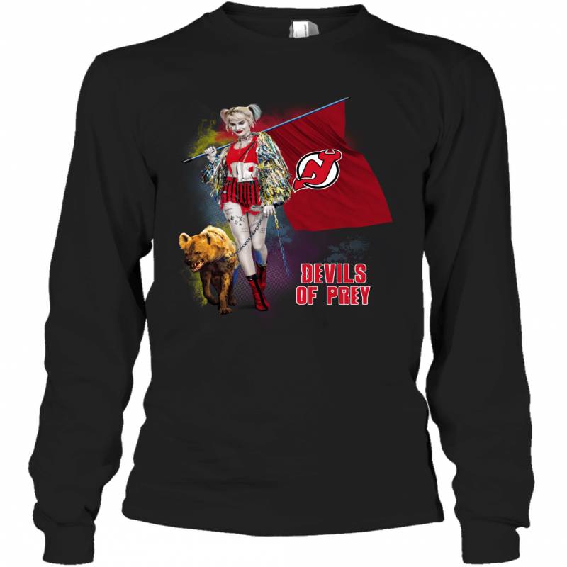 Harley Quinn flag New Jersey Devils Of Prey Long Sleeve T-Shirt