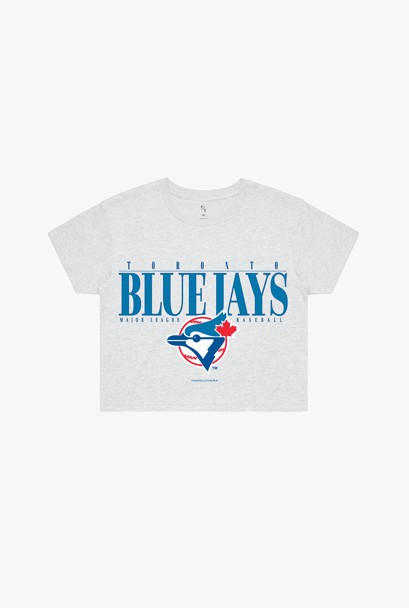 Toronto Blue Jays Cropped T-Shirt – Ash