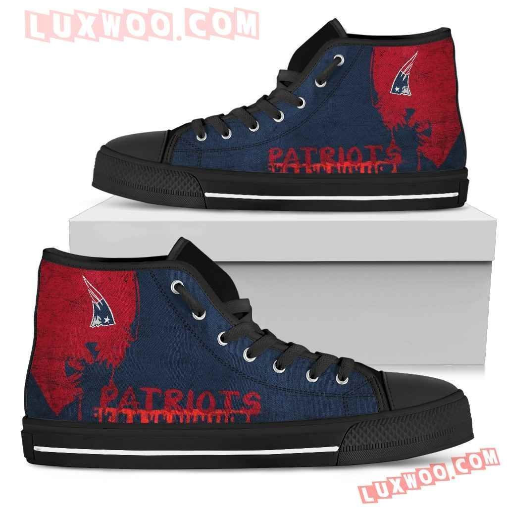 Alien Movie New England Patriots High Top Shoes Sport Sneakers