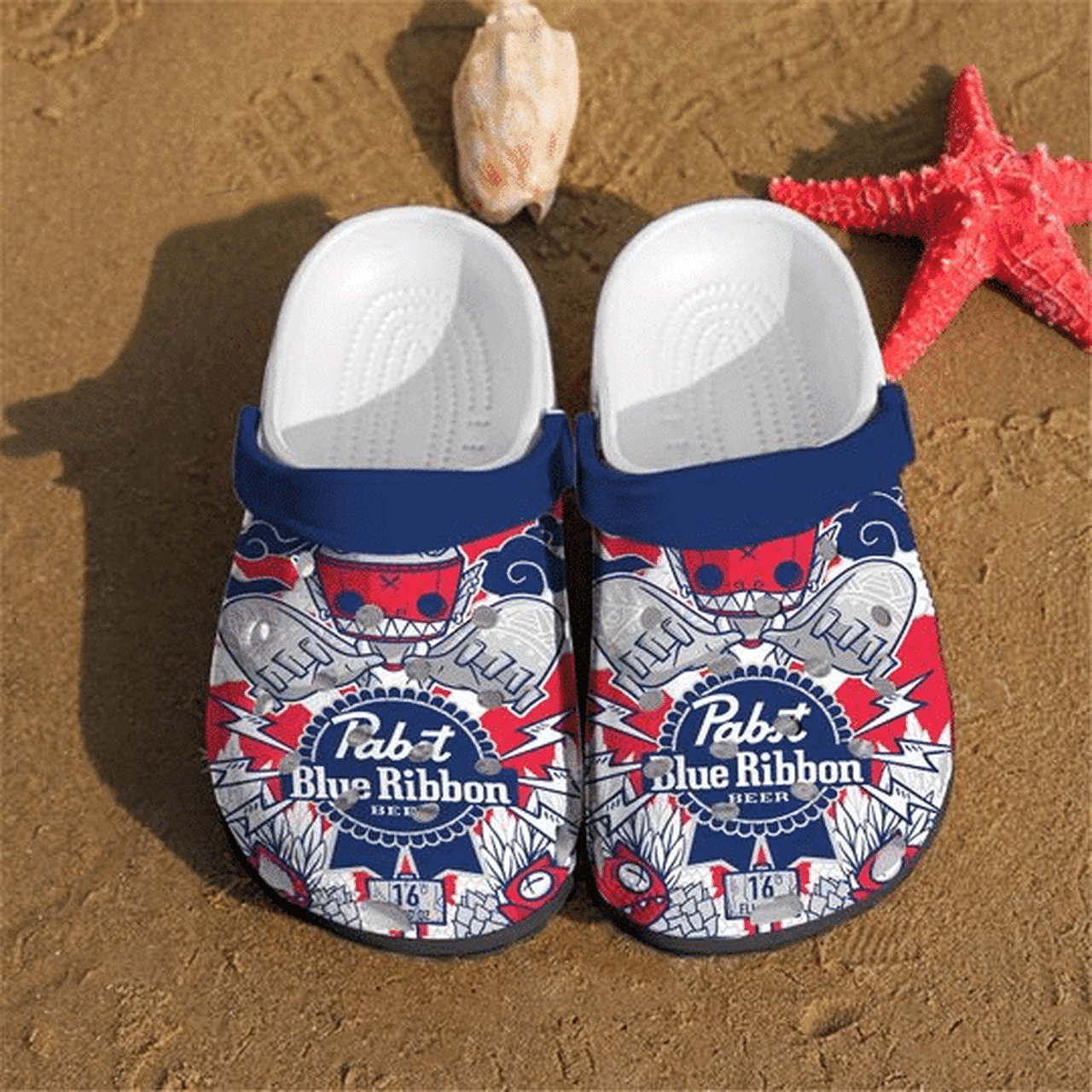 Drink Pabst Blue Ribbon Clogs Clogband Clog Comfortable Water Shoes