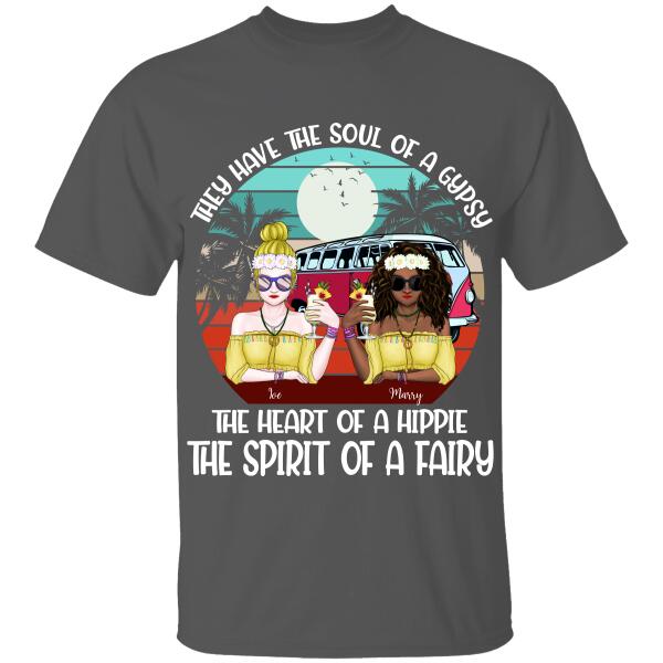 They Have The Soul Of A Gypsy, The Heart Of A Hippie The Spirit Of A Fairy Personalized T-Shirt, Mug, Special Gifts For Hippie Lovers