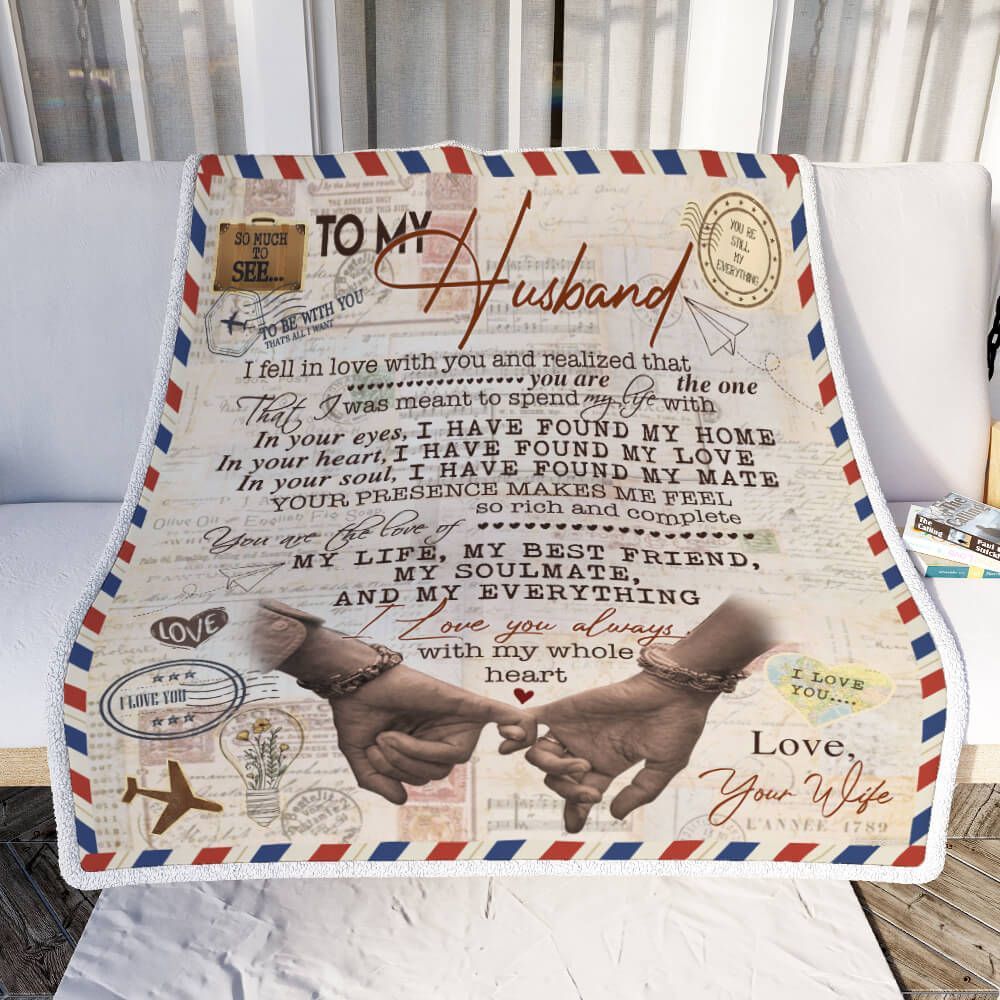 To My Husband, You Are My Everything Sofa Throw Blanket