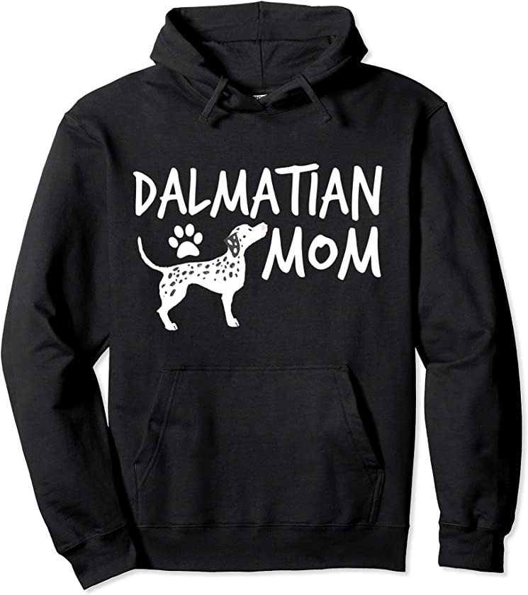 Dalmatian Mom Cute Dogs Puppy Pet Animal Dog Pullover Hoodie