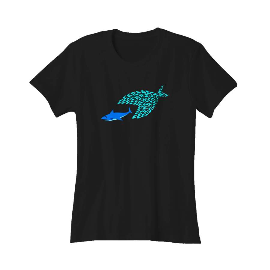 Shark Bait Beach Bum Deep Sea Diving Scuba Time Women’s T-Shirt