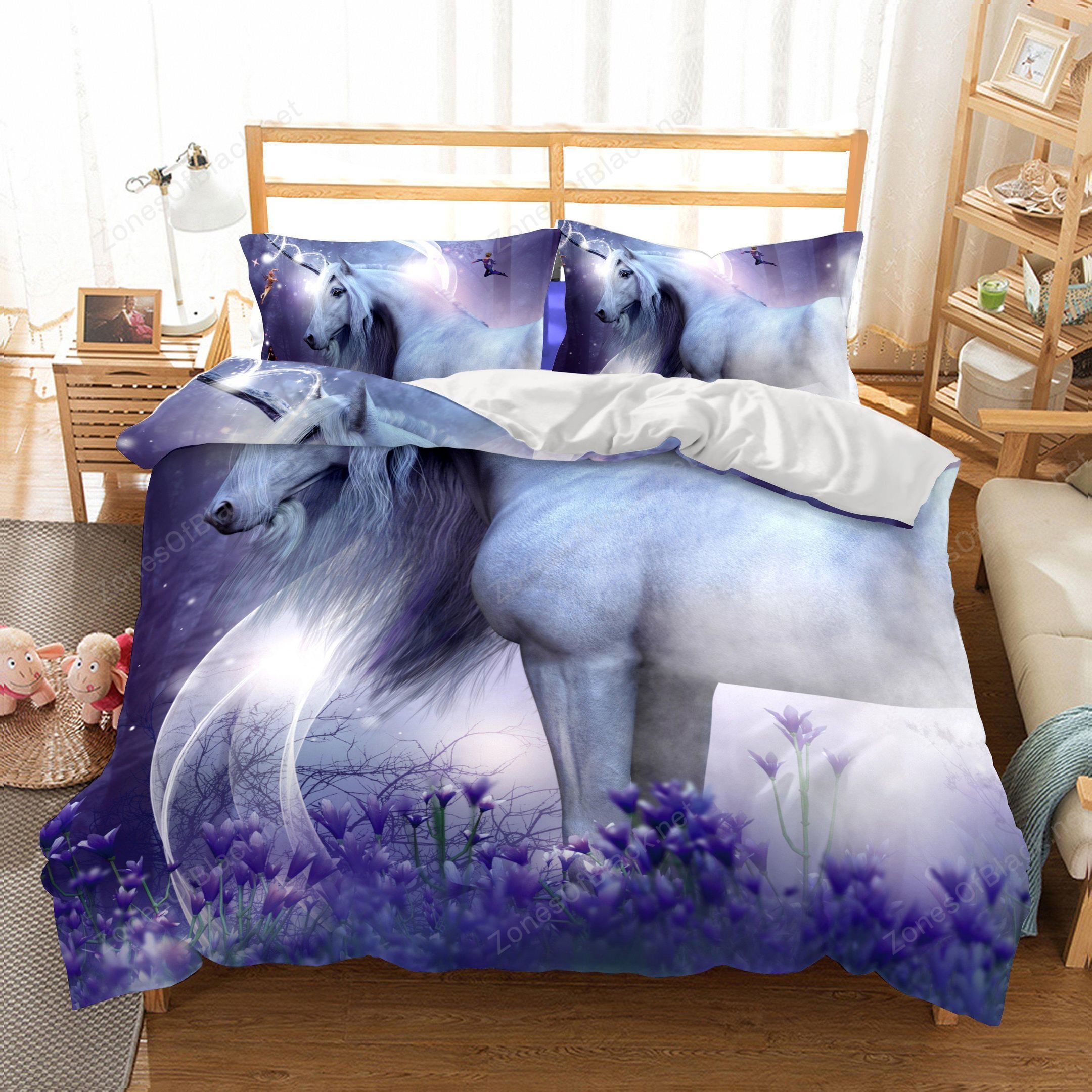 3D Bedding Wholesale Animal Unicorn Printed Duvet Cover Set