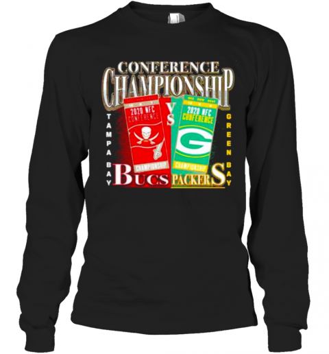 Green Bay Packers Vs Tampa Bay Buccaneers 2020 Nfc Conference Championship Matchup Long Sleeve T-Shirt