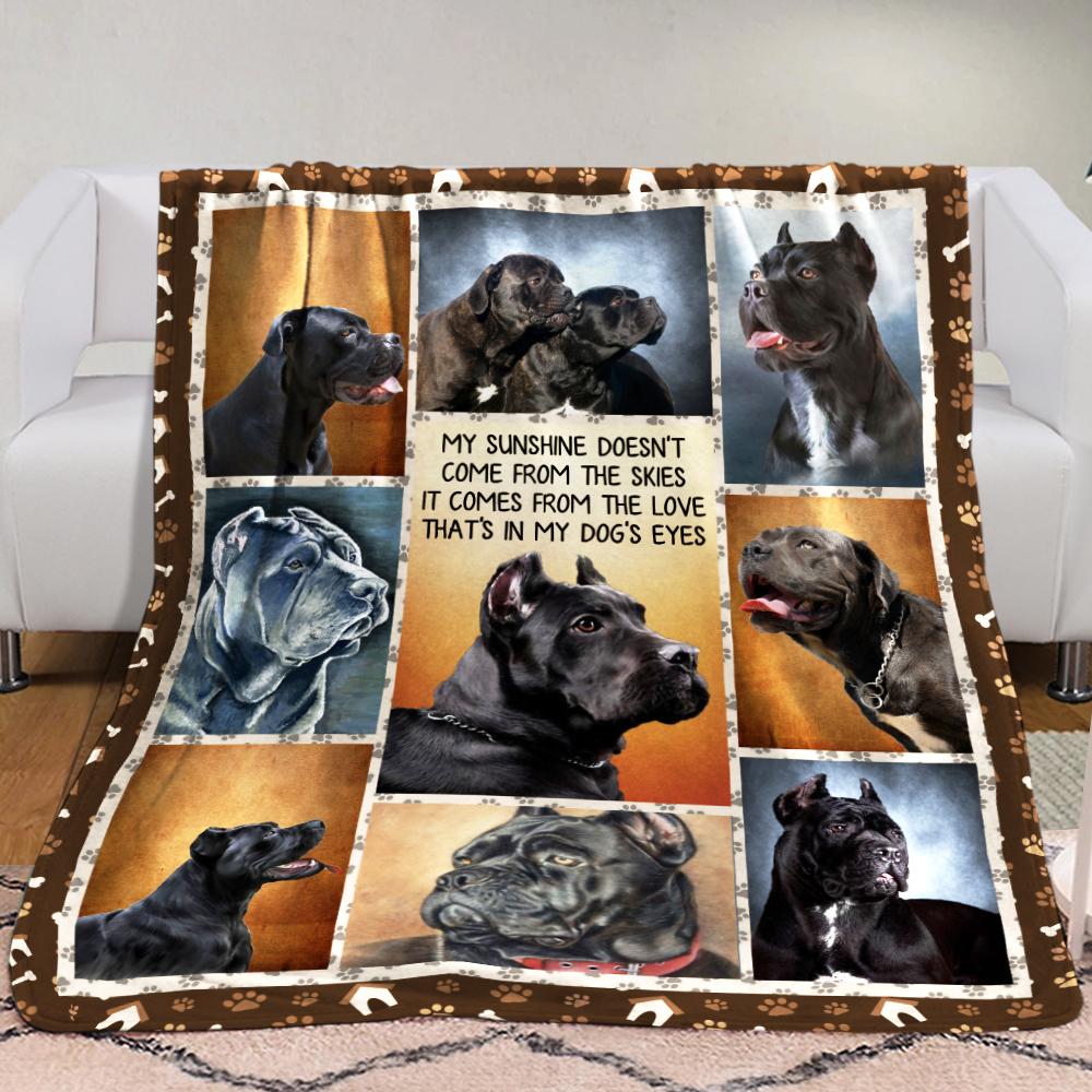 Cane Corso Dog Cane Corso Dog Fleece Blanket, Sherpa Blanket, Gift For Parent, Family Member, Friends Gift, Christmas Gift, Home Decor, Home Living-Up13