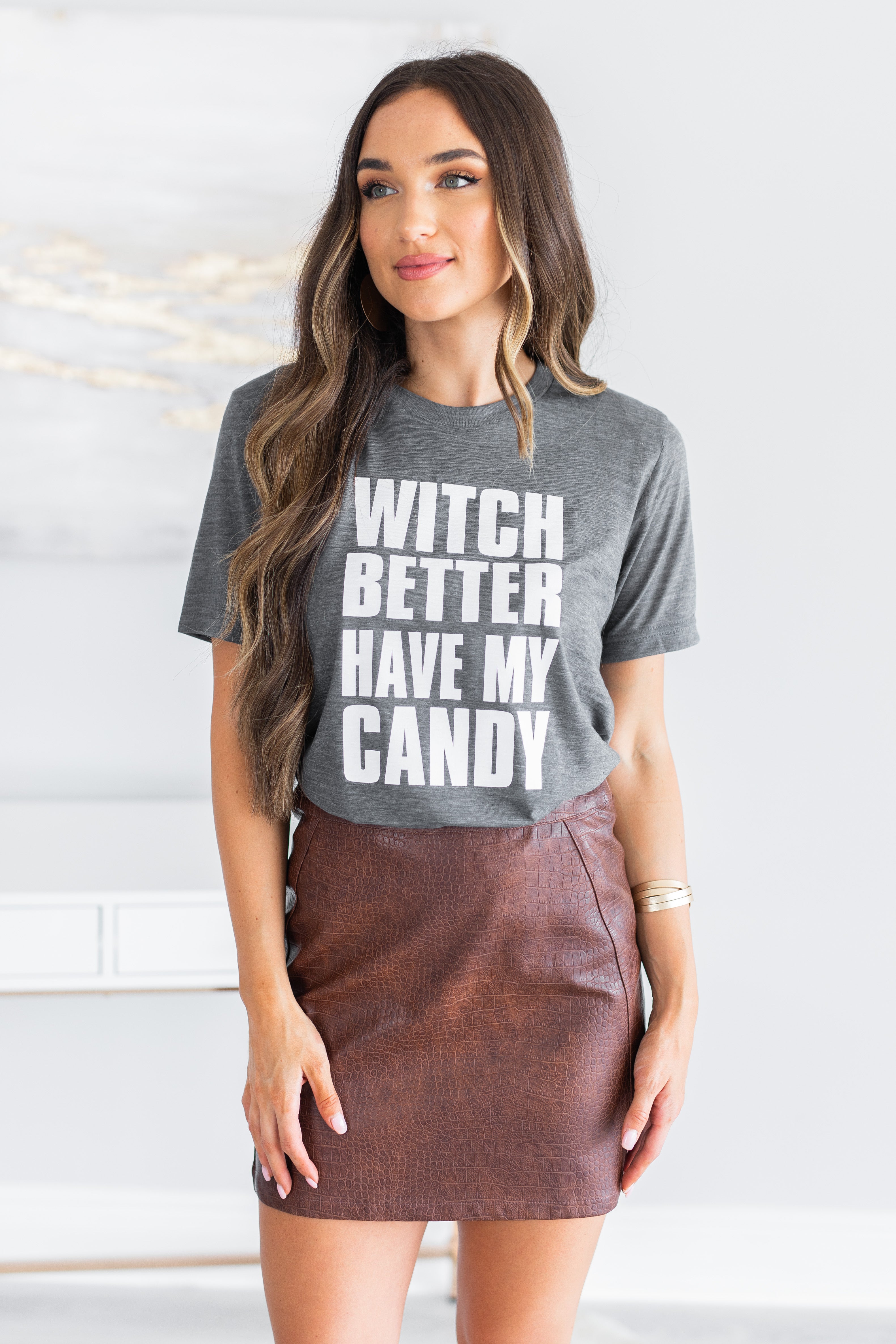 Witch Better Have My Candy Asphalt Slub Graphic Tee