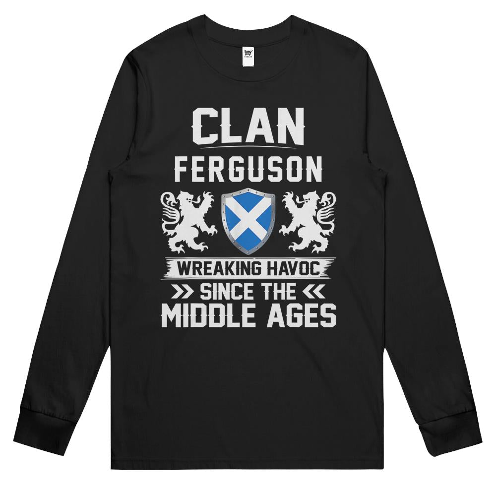 Clan Ferguson Scottish Family Scotland Mothers Day Fathers Long Sleeve T Shirts