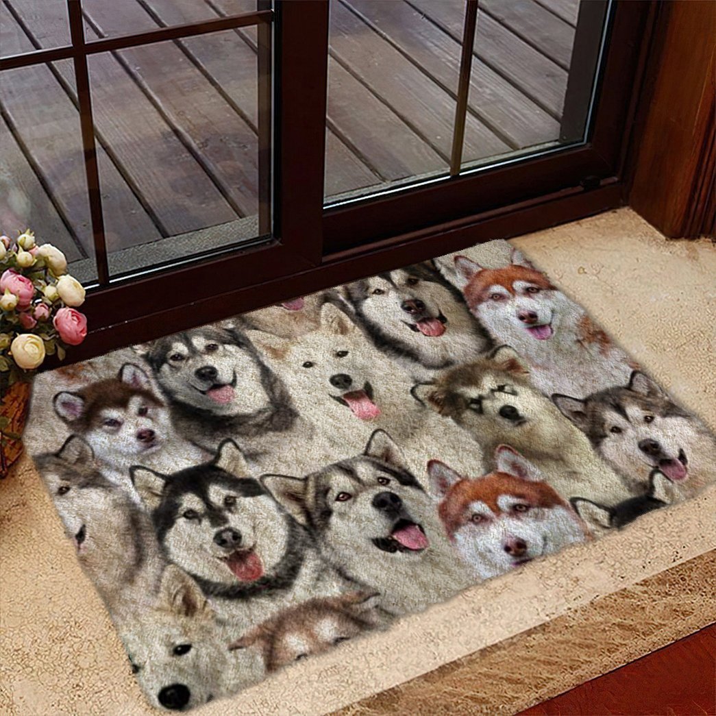 Tmarc Tee A Bunch Of Alaskan Malamutes Doormat