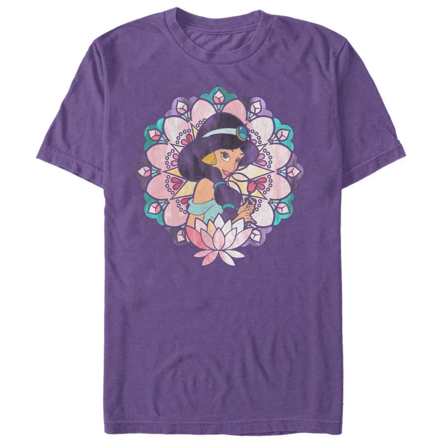 Aladdin Men’s Jasmine Lotus Flower  T Shirt