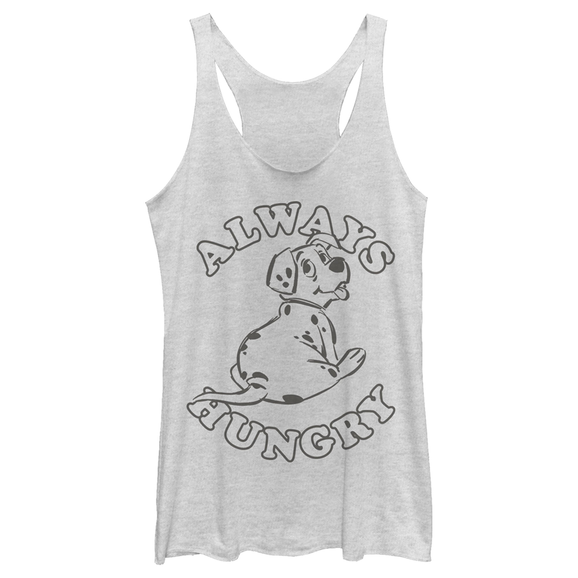 Women’S One Hundred And One Dalmatians Always Hungry Racerback Tank Top