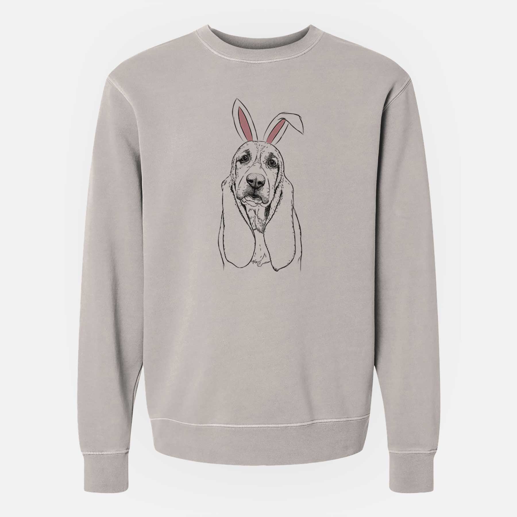 Easter Rolo The Basset Hound – Unisex Pigment Dyed Crew Sweatshirt