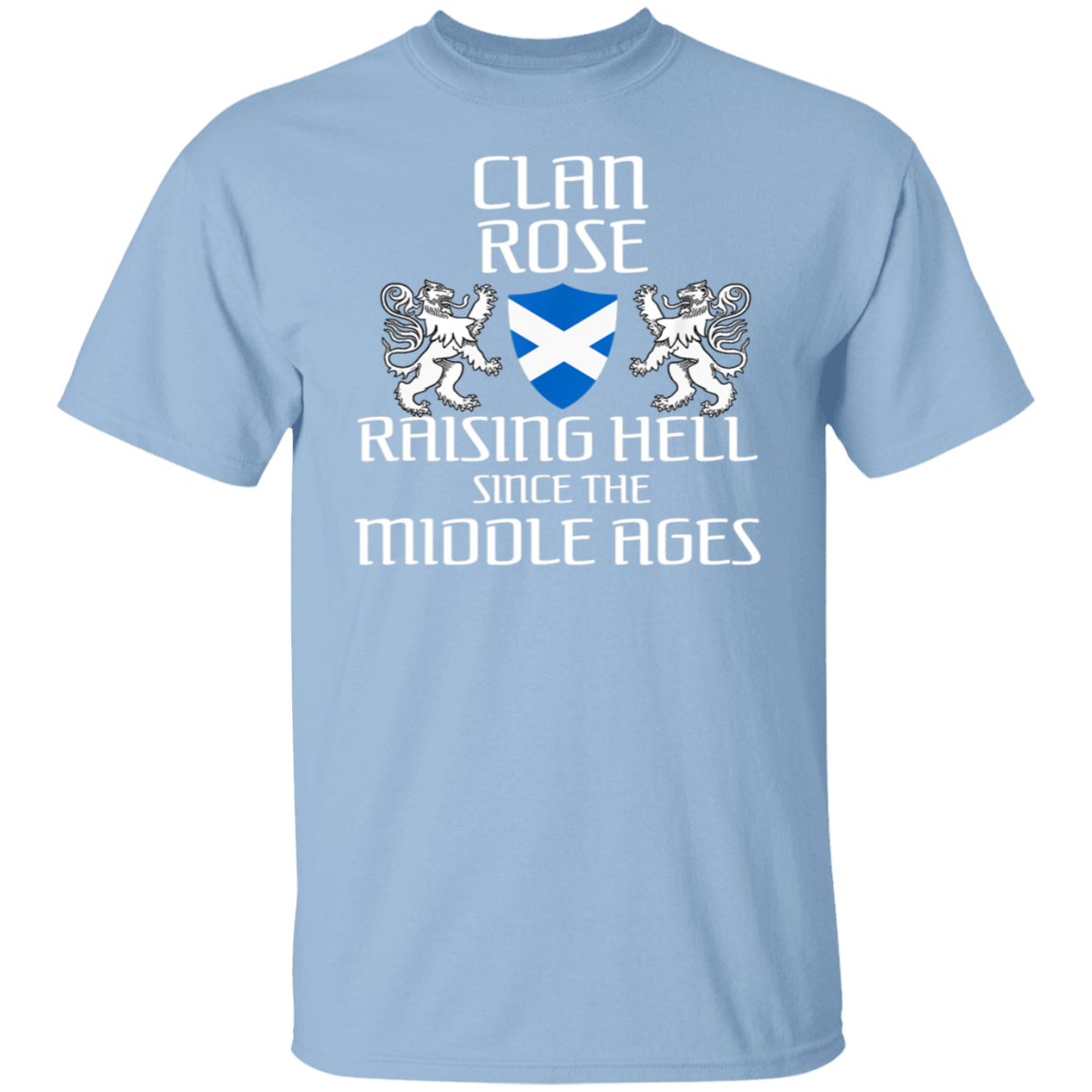 Rose Scottish T-Shirt Family Scotland Name Clan Gift Lion T-Shirt