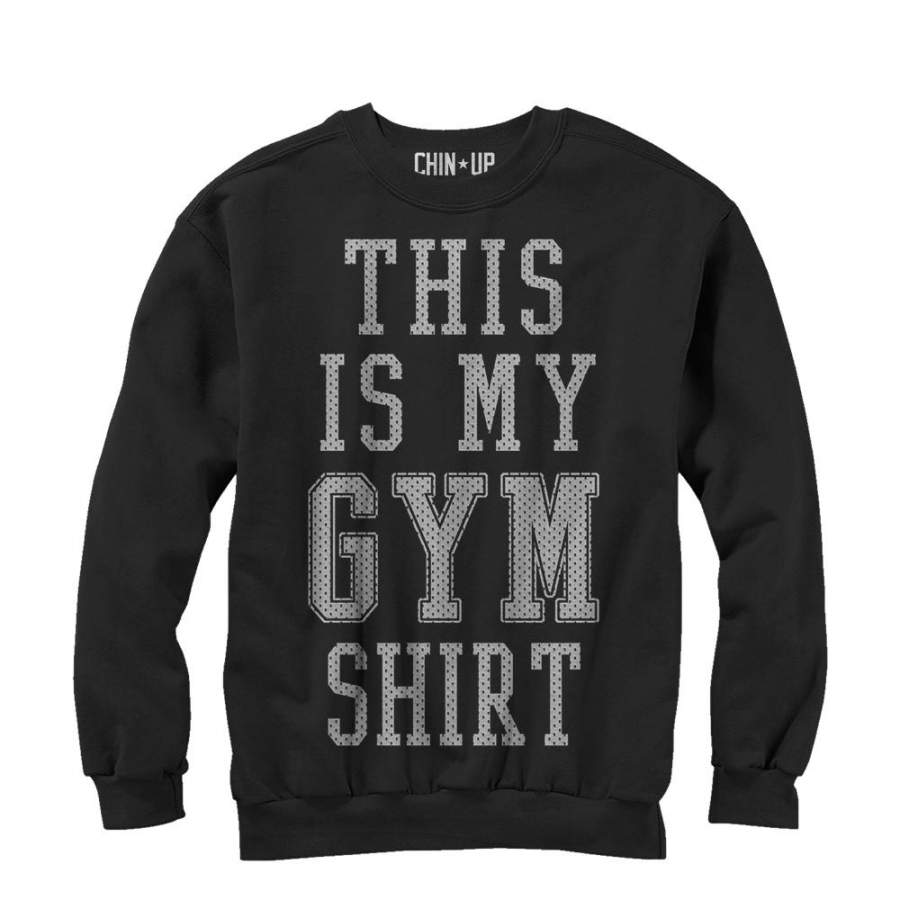 CHIN UP Women’s My Gym Shirt  Sweatshirt Black