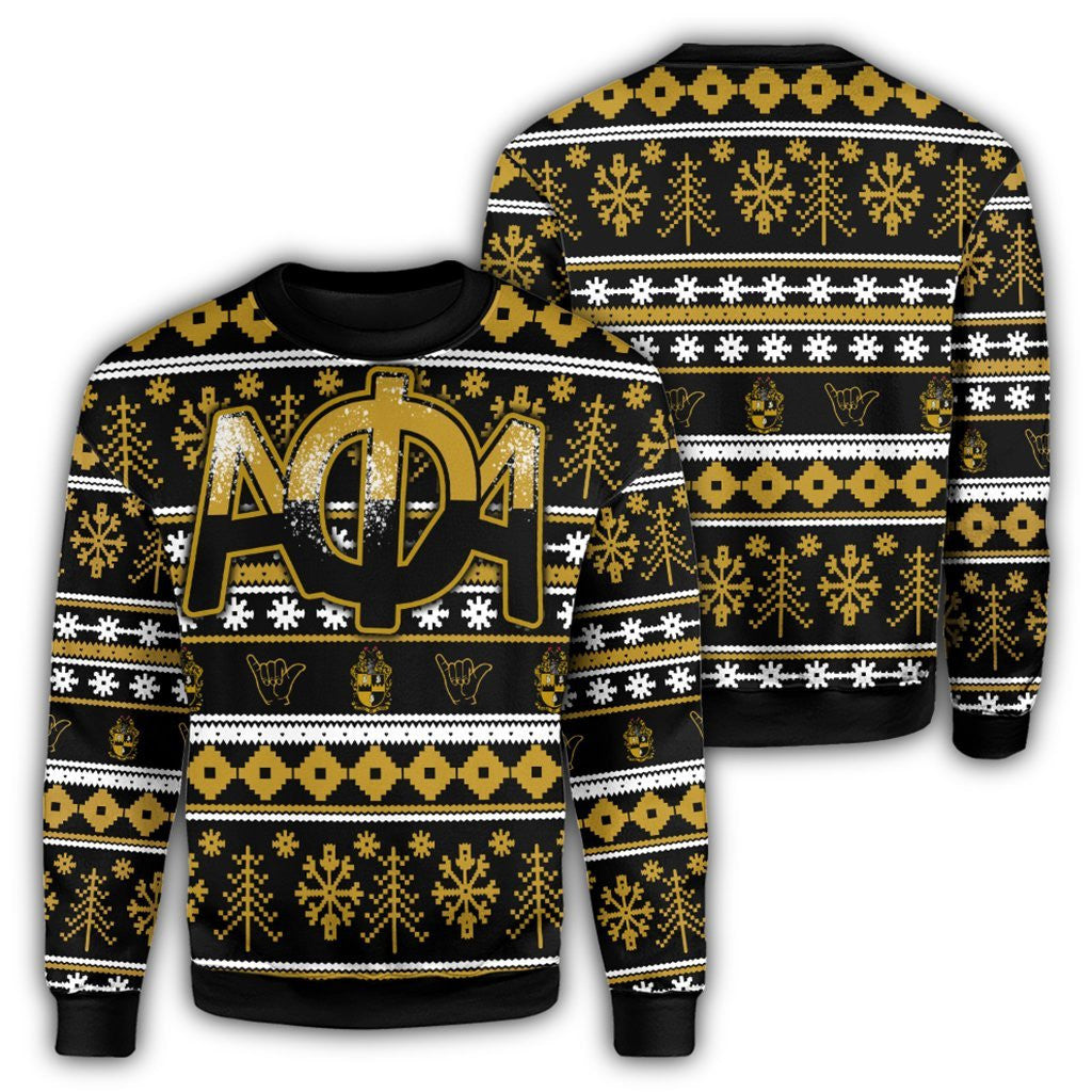 Fraternity Sweatshirt – Alpha Phi Alpha Christmas Splatters Sweatshirt