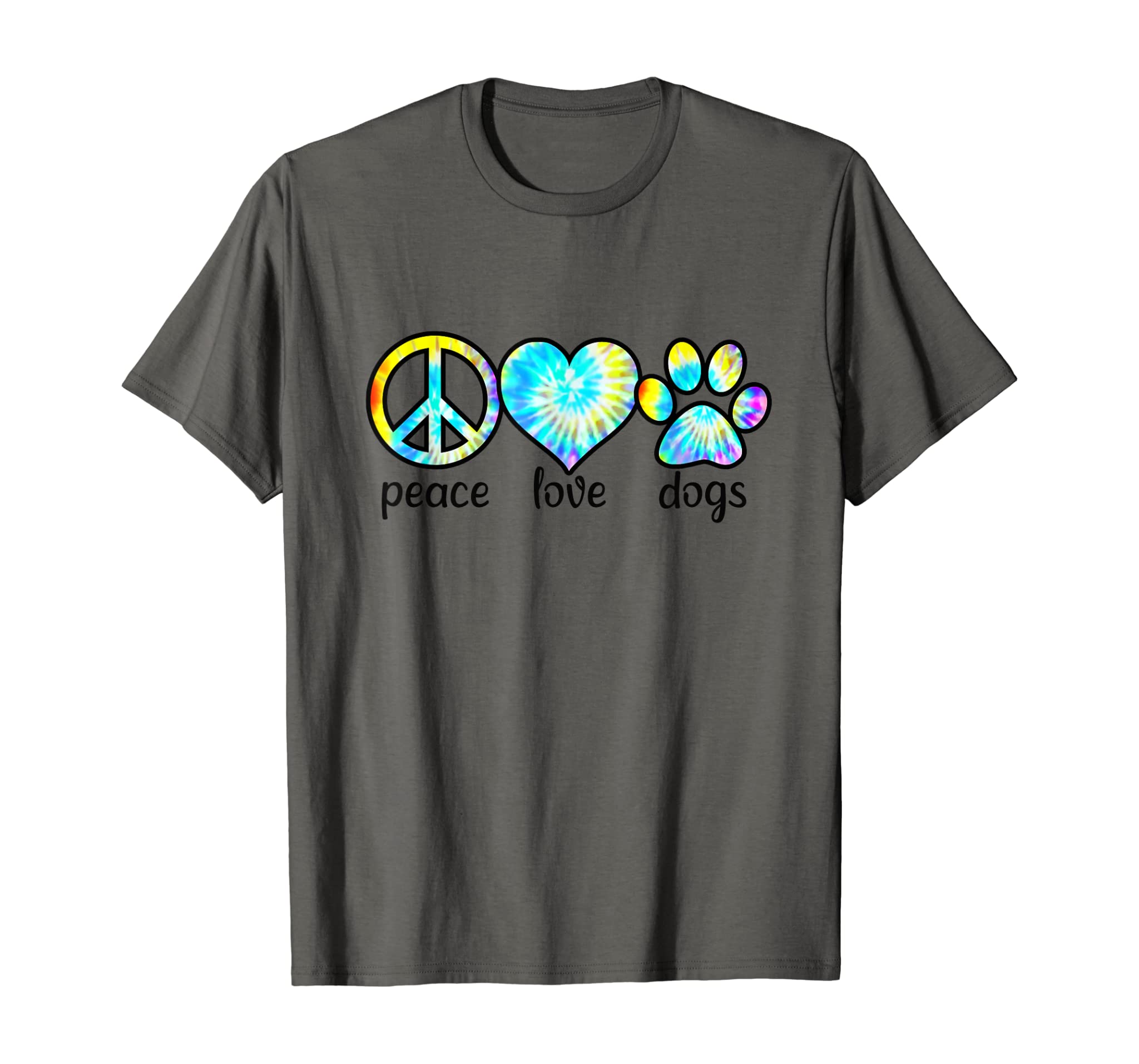 Dog Lover Shirts Gift Peace Love Dogs Tie Dye Puppy Gifts