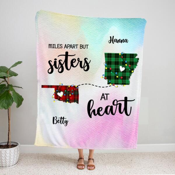 Personalized Sister Throw Blanket – Unique Gifts For Sister – Christmas Gifts For Sister