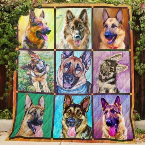 German Shepherd 3D Quilt Blanket HGM30