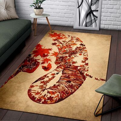 Autumn Elephant Rug