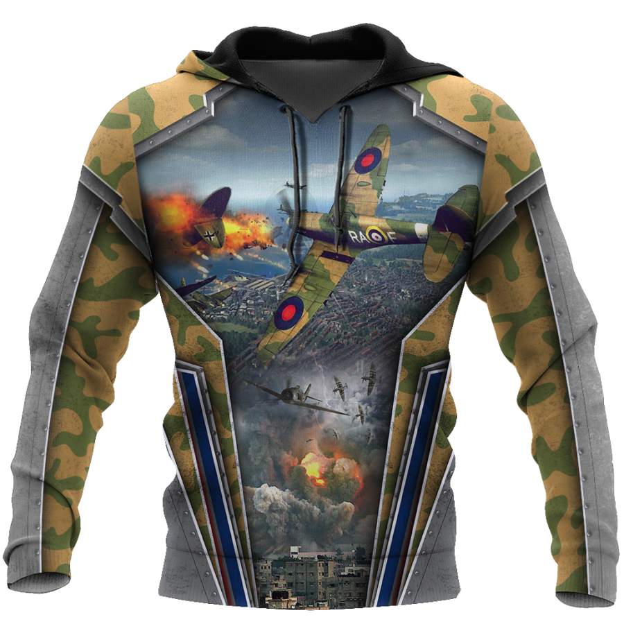 Air Force Aircraft Supermarine Spitfire 3D All Over Printed Shirts for Men and Women AM170101