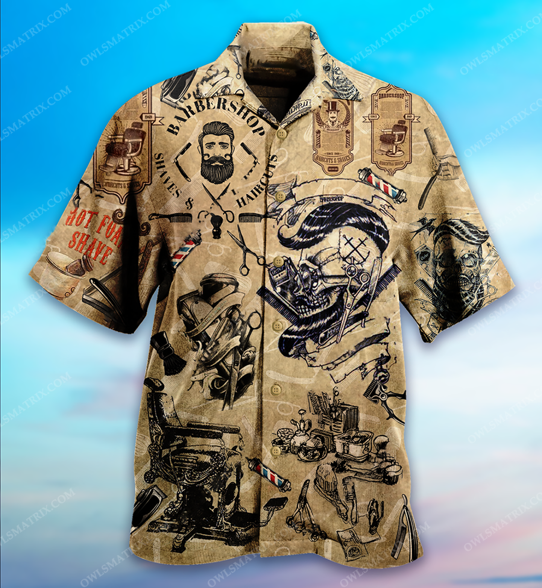 Barber Shop Vintage Limited Edition – Hawaiian Shirt