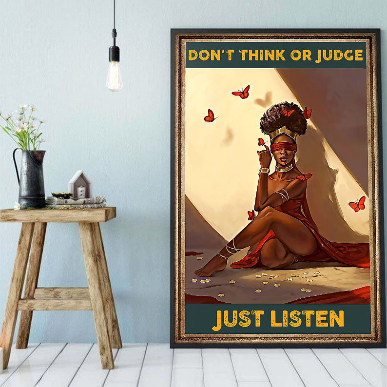 South Africa Custom Canvas Prints Unique African American Black Art Poster Prints Black Girl Magic Black King Alluring Wall Decals