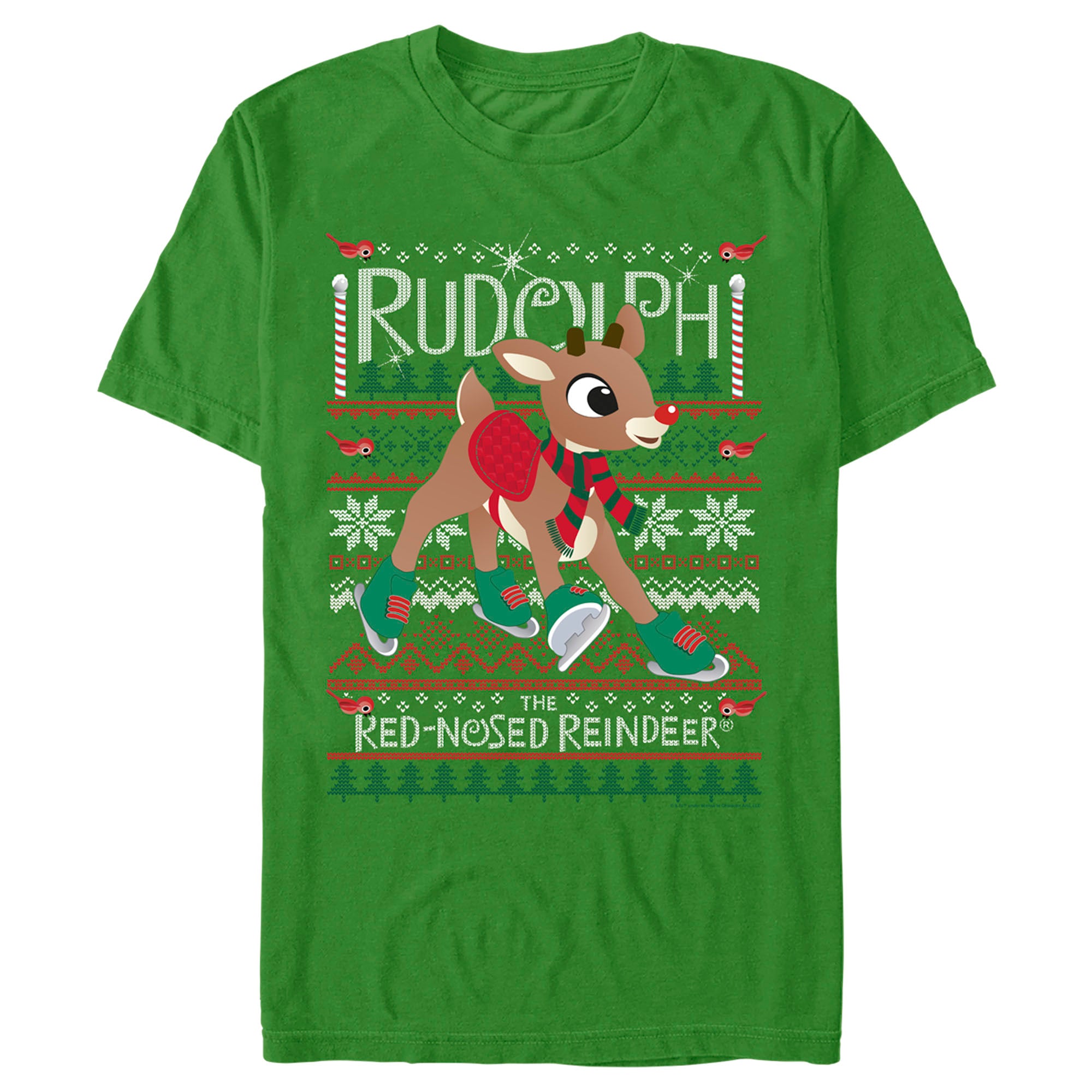 Rudolph The Red-Nosed Reindeer Men’S Ugly Sweater  T-Shirt