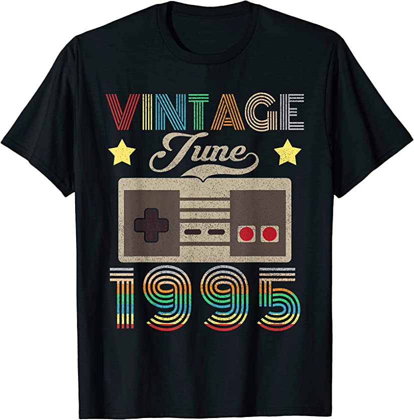 Vintage June 1995 26th Birthday Shirt 26 Year Old T-Shirt