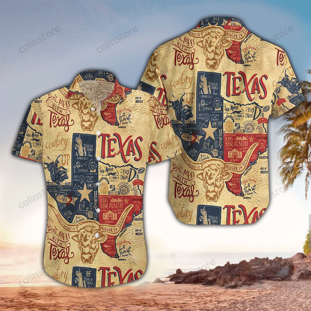 Mess With Texas Hawaii Shirt Aloha Ha46714