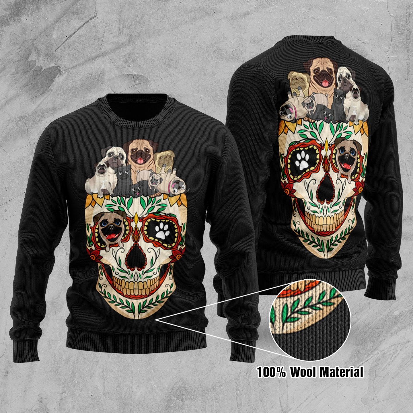 Skull Puppy Sweater SK-ST-T074