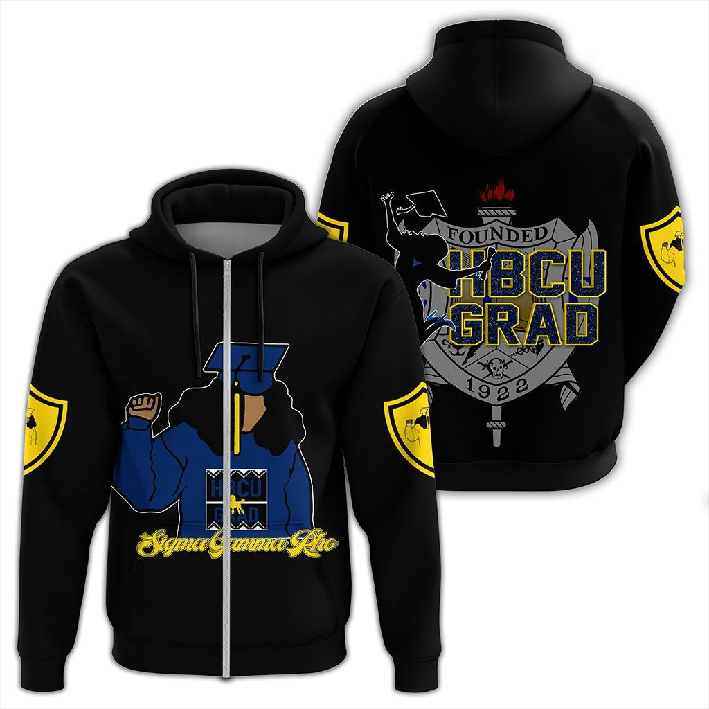 Sorority Hoodie – Sigma Gamma Rho Hbcu Style Zip Hoodie