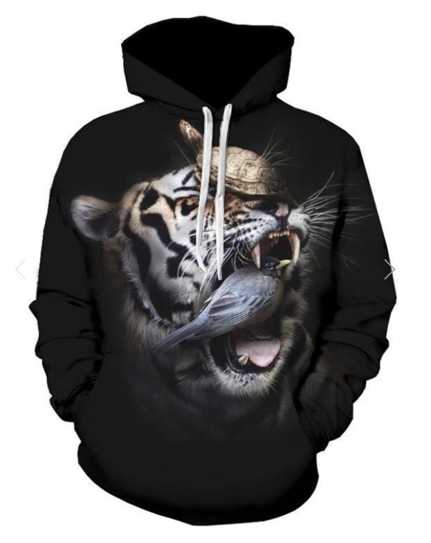 Tortoise Bird Tiger Hoodie Bt08