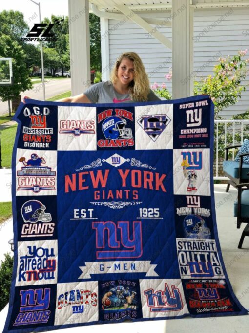 New York Giants Quilt Blanket Nt