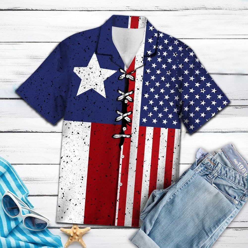 Aloha Shirt Mother’s day Father’s day unique gift ideas for mom & dad from daughter & son kids, meaningful birthday presents –  Texas USA Flag T2807 – Hawaiian Shirt