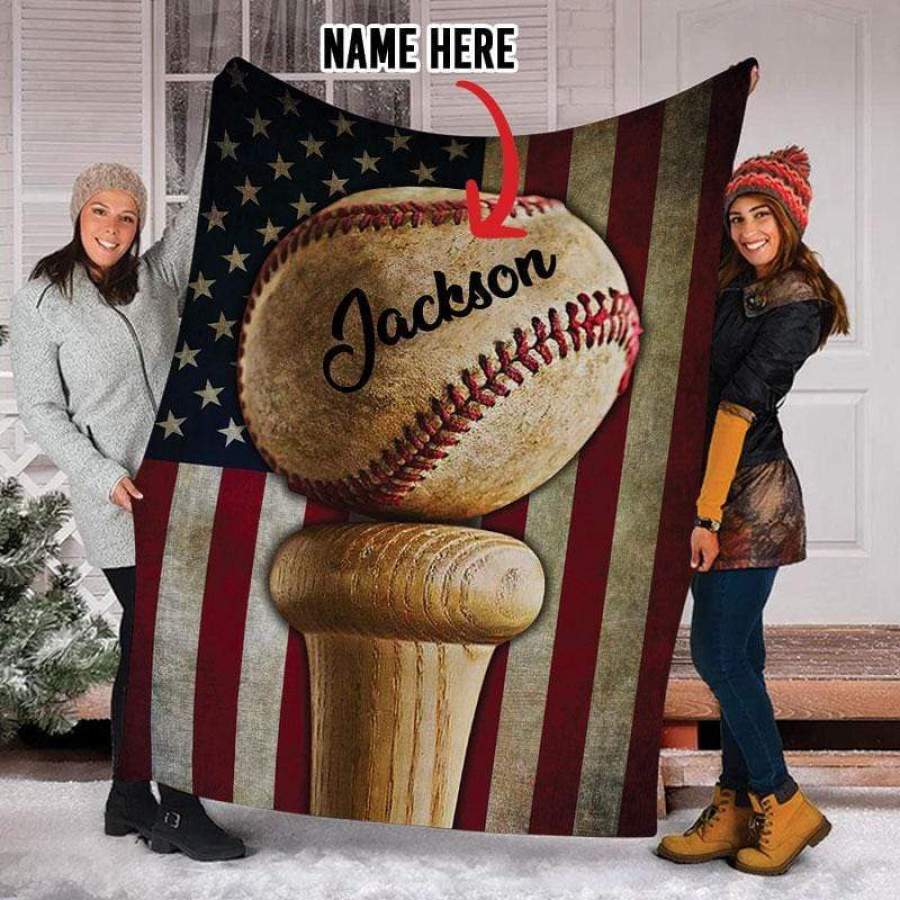 Baseball Custom Blankets With Name #171219H