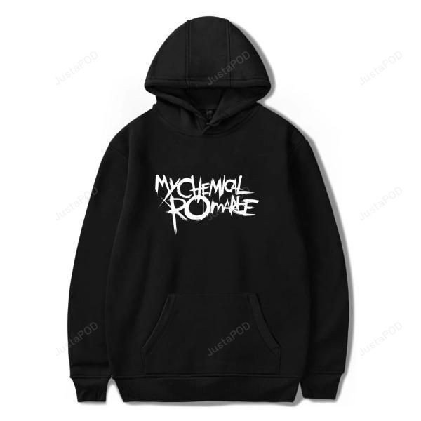 My Chemical Romance Letter Printed Long Sleeve Casual 3D Hoodie For Men Women All Over 3D Printed Hoodie Sweatshirt