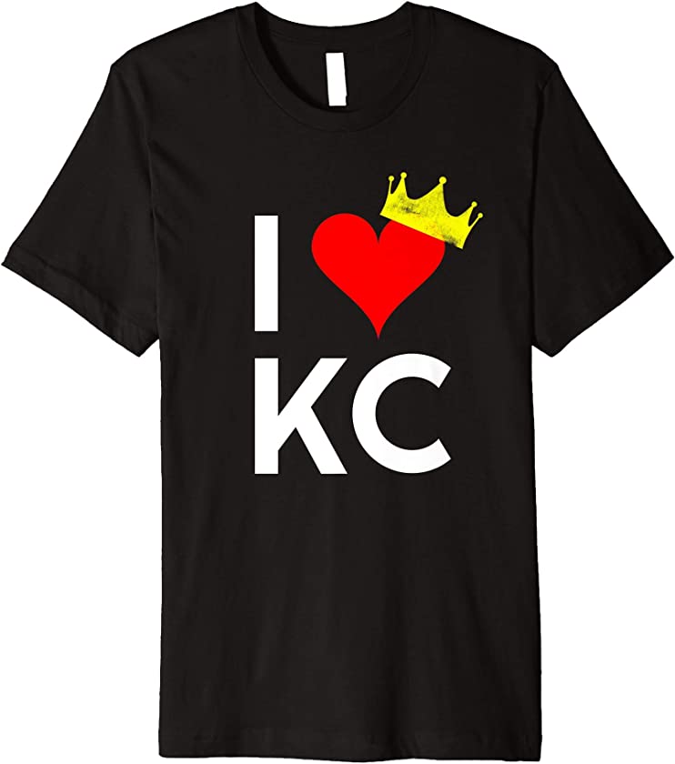 I Heart KC | Kansas City Love Vintage Crown T-Shirt