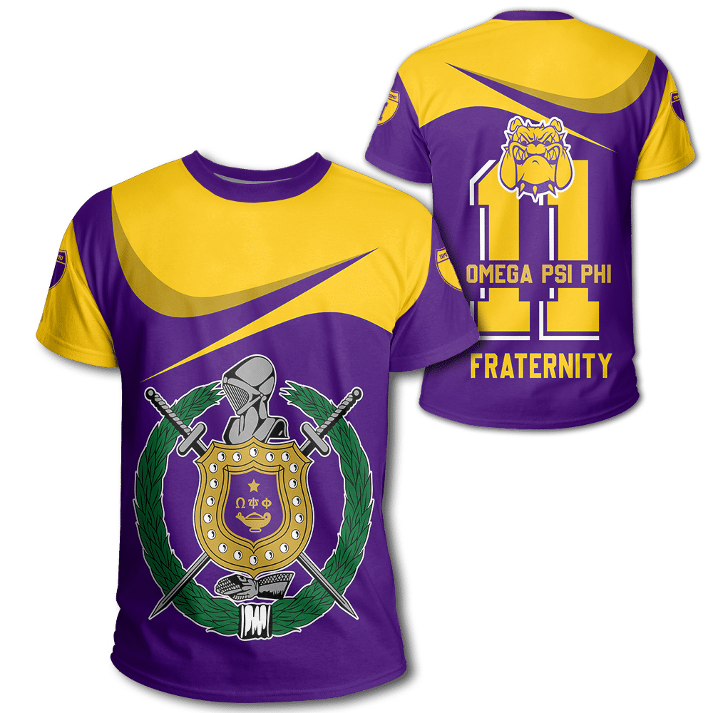 Wonder Print Shop T-Shirt – Omega Psi Phi Curve Style T-Shirt Lt10