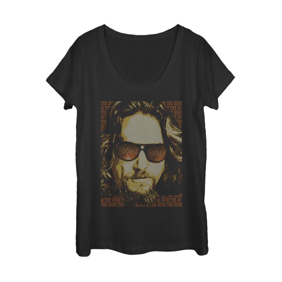 The Big Lebowski Women’s The Dude Text Poster  Scoop Neck