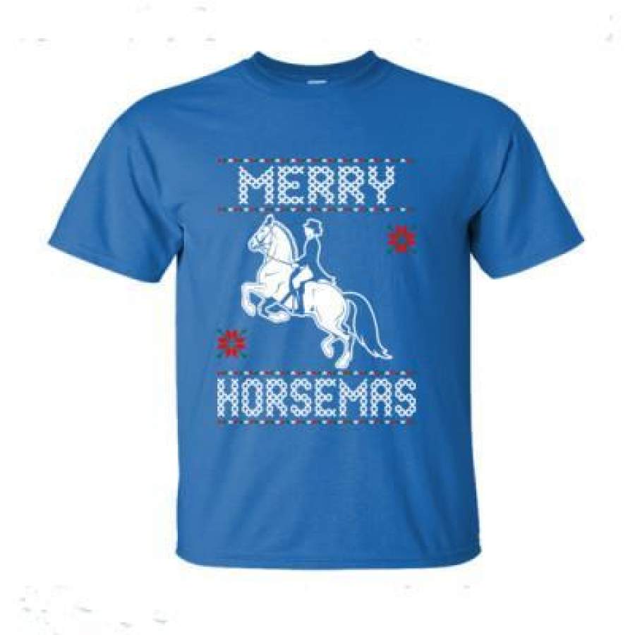 AGR Merry Horsemas Ugly Christmas Sweater – Ultra-Cotton T-Shirt