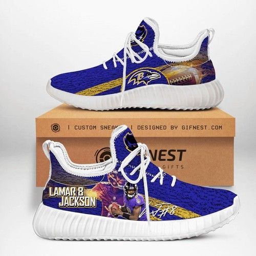 Baltimore Ravens Shoes Customize Yeezy Sneakers Gift For Fan